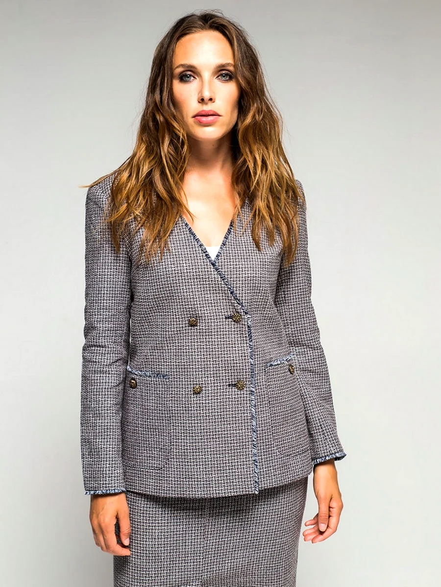 Твидовый пиджак женский Zara