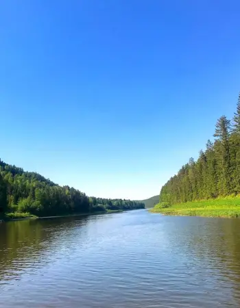 Устье реки Чусовой