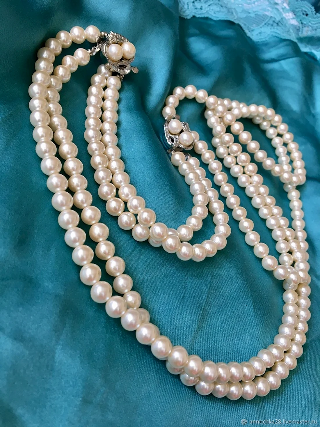 Vintage Judy Lee жемчуг ожерелье