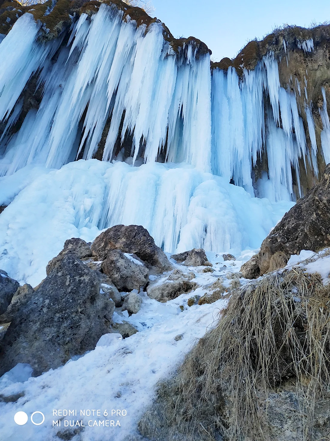 Водопад Гедмишх Кабардино зимой