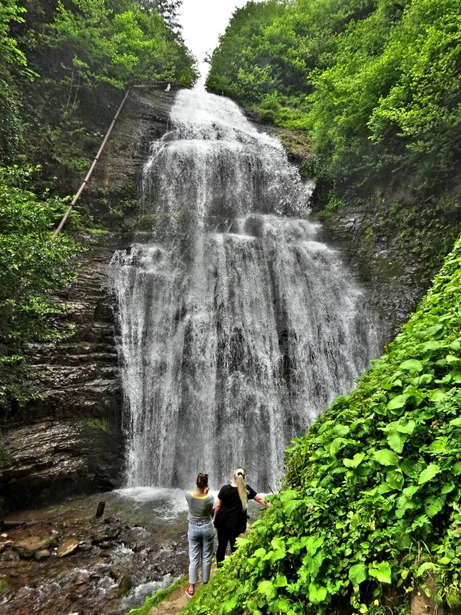 Водопад Ирина и великан Абхазия
