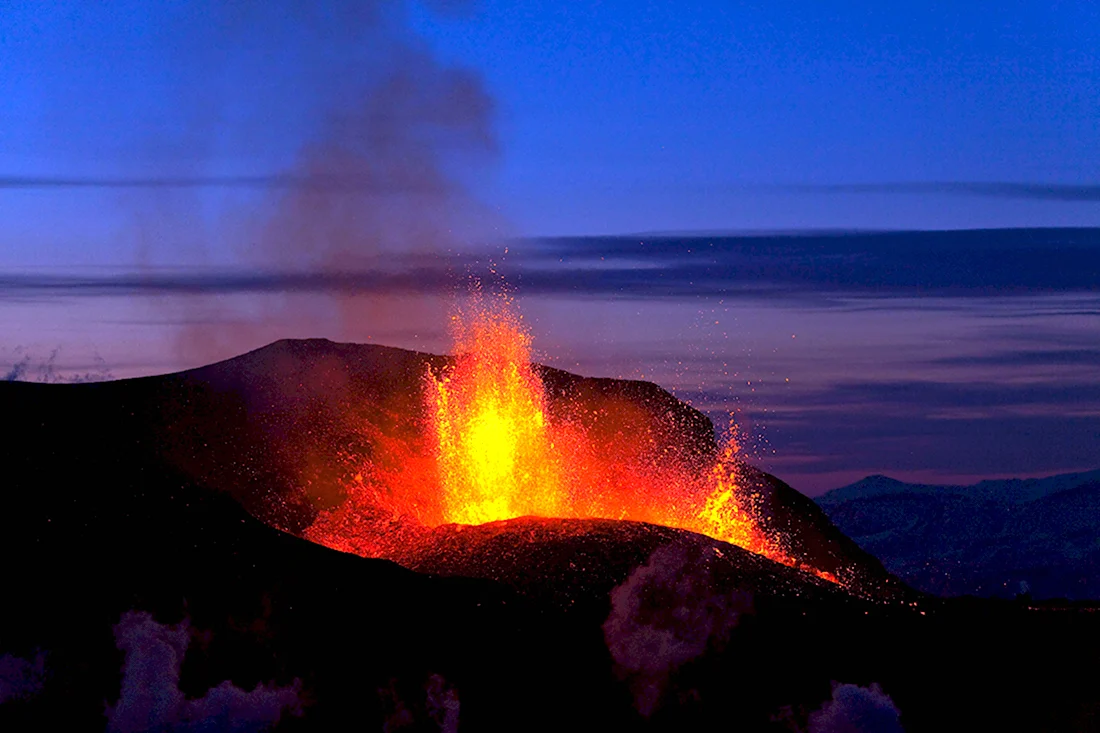 Вулкан Гекла извержение