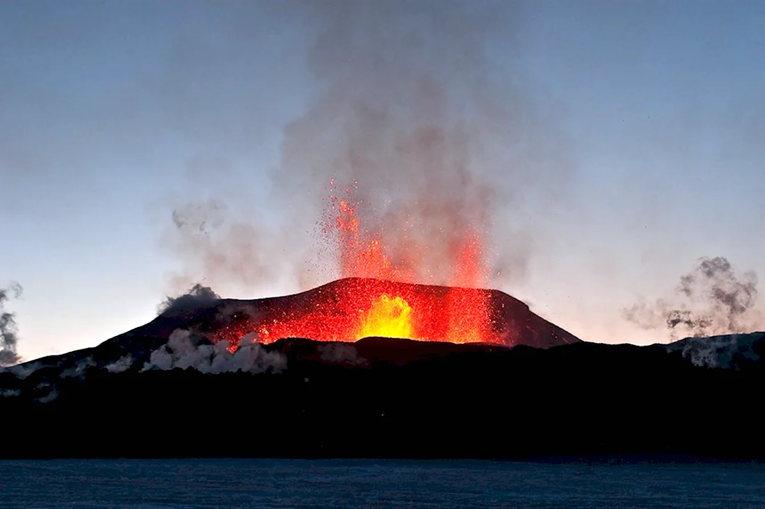 Вулкан Гекла извержение
