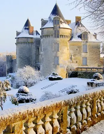 Замок Пьерфон. Франция. Зима