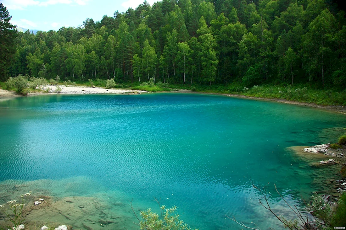 Зангар Куль голубое озеро