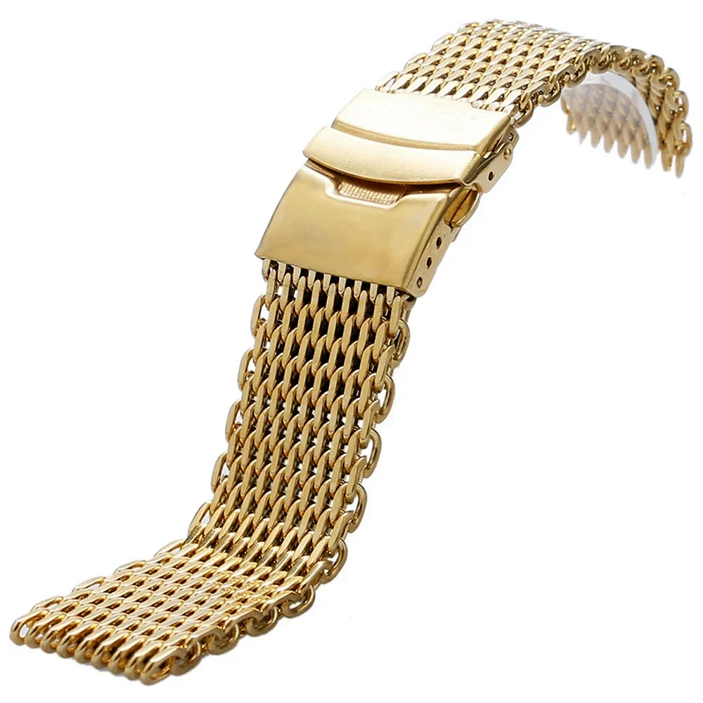 Золотой браслет для часов Ника мужской 20мм